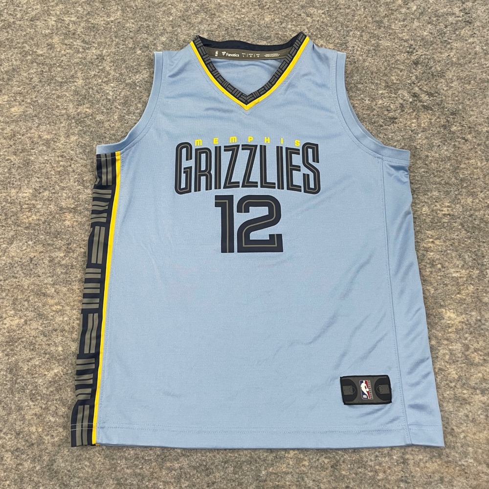 Fanatics Ja Morant Memphis Grizzlies Basketball Jersey #12 Blue Youth Large